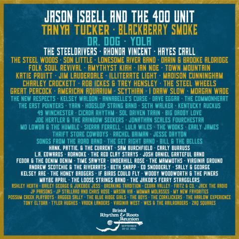 Bristol Rhythm & Roots Reunion Announces Full 2021 Lineup 