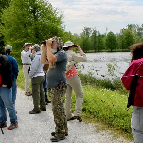 Birders on Oneal Lake 