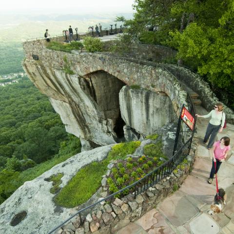 Lovers Leap at Rock City Gardens