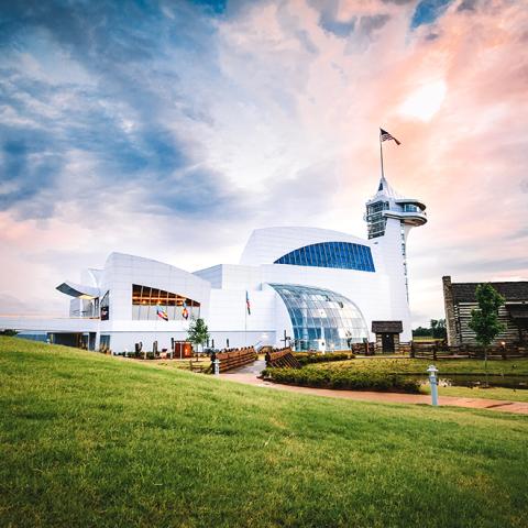 A beautiful sunset at Discovery Park of America in Union City, Tennessee