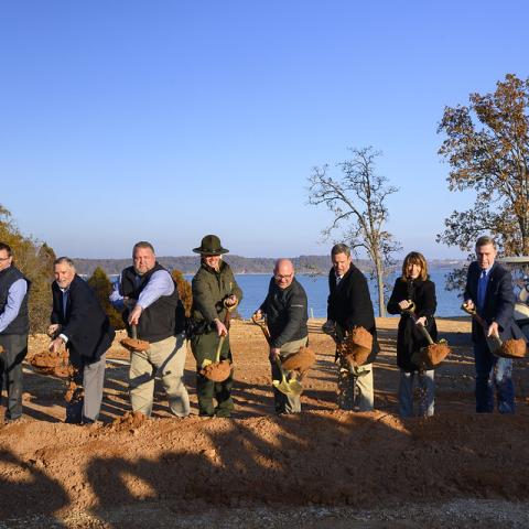 Groundbreaking ceremony at The Lodge at Paris Landing